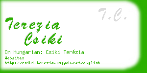 terezia csiki business card
